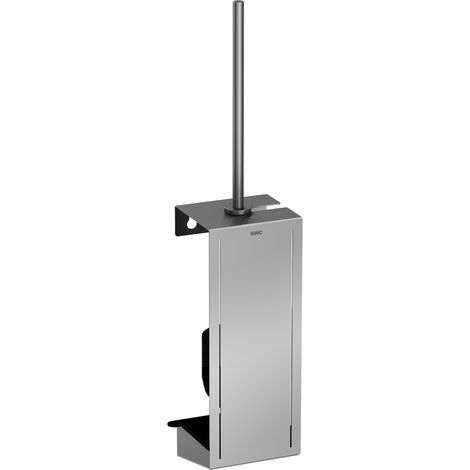 KWC AR WC-Bürstengarnitur, EXOS, Edelstahl,  AP, 110x553x97 mm, schwarzer Bürstenkopf