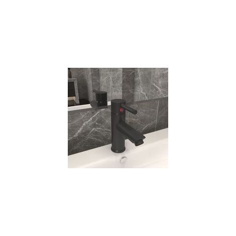Robinet de lavabo gris 130x176 mm - -Karteo (1/4)