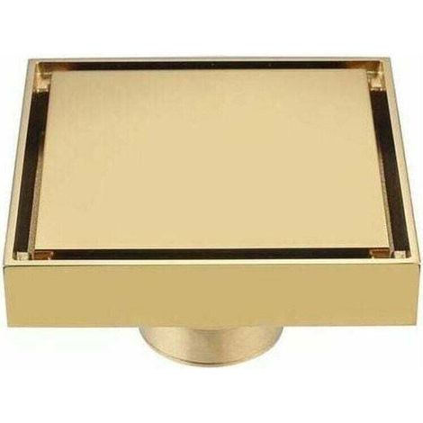 Pisos de cobre cepillado doado, a prueba de olores con filtro de núcleo interno, adecuados para odorless, baños, lavadoras y balcones, pisos dorados, et cetera. (1/4)