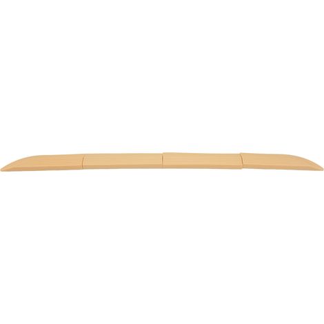 4PCS Seuil de Porte Universel en Caoutchouc, Protège-Seuil pour Porte, Escalier et Fauteuil Roulant, Montage Facile, Couleur Beige