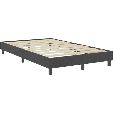 Rete a doghe su gambe giroletto 120 x 200 cm tessuto grigio TDL0208035