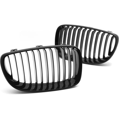Grille de calandre avant BMW Serie 1 E87/E88/E81/E82 de 2007 a 2013 Noir brillant-42670730 (1/4)