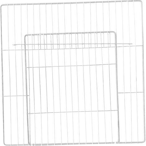 Porte de Parc Portable pour Animaux de Compagnie, Fournitures de Panneaux métalliques en Fer pour Cage de Bricolage, clôture Extensible, Grille Dense Blanche (1/5)