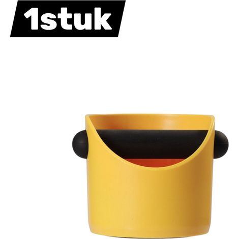 Récipient à marc de café en plastique ABS format mini avec robinet sans entretien et sans odeur compatible avec les machines à expresso semi automatiques couleur jaune (1/3)