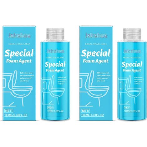 Solution nettoyante moussante pour WC intelligents, agent nettoyant anti-éclaboussures, accessoires de salle de bain. Quantité : 2 pièces. (1/4)