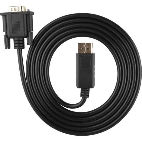 DisplayPort-zu-VGA-Adapter, 1,8 m langes HD-1080p-DP-zu-VGA-Kabel (LIS) (1/4)