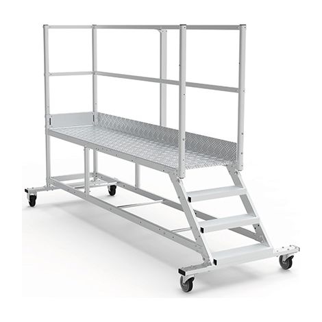 Piattaforma con ruote 5 gradini - Altezza massima di lavoro 3.00m - PTF2505D-RS