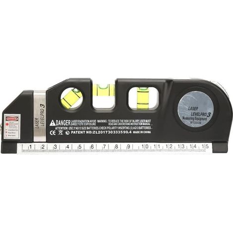 4 en 1 Mesure de Niveau Láser Láser Polyvalent Mesurant L'alignement Vertical de Bande D'Horizon avec La Ligne Croisée de Point de Haute Précision Pour La Construction (1/4)