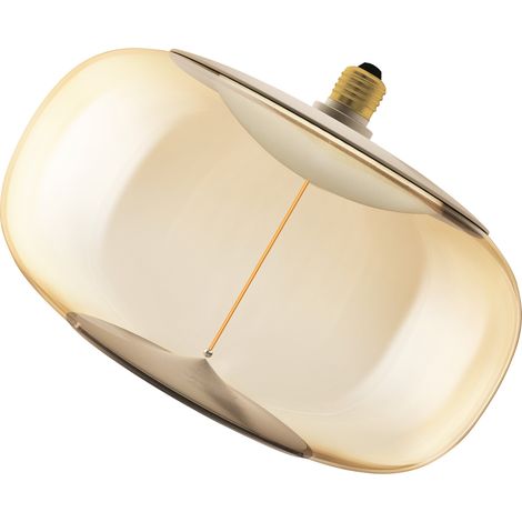 OSRAM Vintage 1906 Big Elipse est une à intensité variaben plastique avec un filament en forme d'ellipse. Il offre 12 W pour 500 lm,E27, design ambre, diamètre 300 mm, CRI 80, 1800 K.