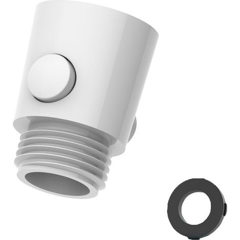 Robinetterie Interrupteur Pour Douche - Valve D'Arrêt Eau Main Libre - ABS - Blanc - Pour Robinet Douche À Main - 1 Pièce (1/4)