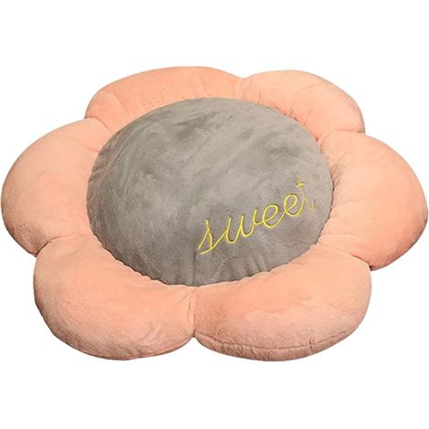 Coussin de sol moelleux pour enfants, siège ludique en peluche pour chambre ou salon, décoration douce et confortable. (1/5)