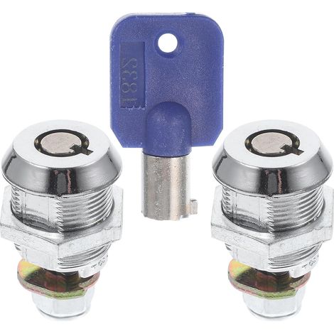 Lot de 2 verrous à came tubulaires Cabilock 17 mm pour portes et (1/5)