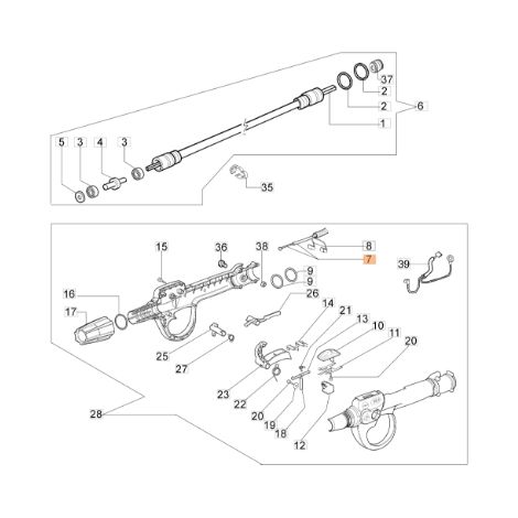 Câble d'accélérateur de débroussailleuse EMAK ORIGINAL 62030109R