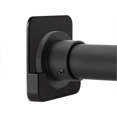 Tendeurs adhésifs pour tringle à rideau de douche sans perçage, lot de 2, 63,5 à 66 cm, noirs (1/4)