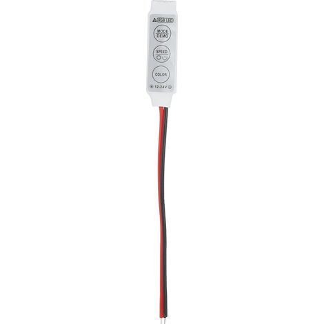 Contrôleur LED RGB Mini 3 Boutons DC12-24V Pour Bandes Flexibles Décoration Intérieure Et Enseignes 1 Pièce (1/5)