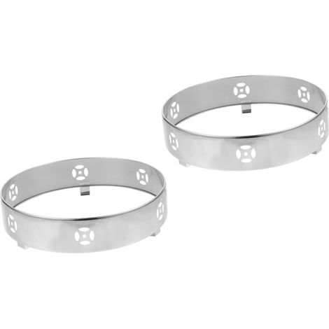 2pièces Couvercle De Cuisinière Inoxydable Anti-vent Pour Économie Énergie Compatible Avec Cuisinières à Et Plaques De Cuisson Pour Wok Et Casseroles (1/5)