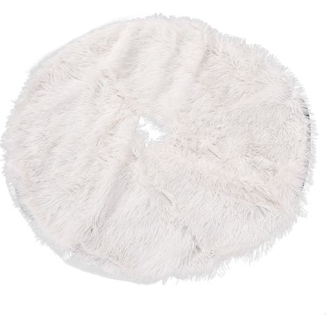 Jupe de sapin de Noël, tapis de sol rond, base de sapin, décoration pour Noël, le Nouvel An et les fêtes de fin d'année, L 120 cm (1/5)