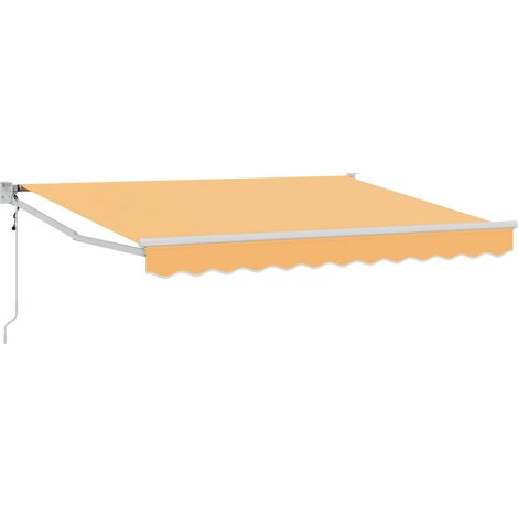 Auvent rétractable électrique Sable 3,5 x 2,5 m vidaXL