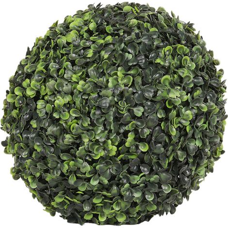 Sfera di pianta ornamentale artificiale, verde - 18 cm