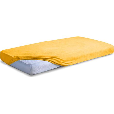 Frottee-Spannbettlaken mit hochwertigem Gummizug, 60 x 120 x 10 cm (1/5)
