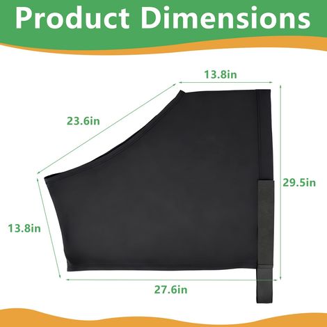 Épaulières respirantes pour chevaux, épaisses et extensibles, protection UV, adaptées à une utilisation en extérieur, pour un confort optimal et préviennent les frottements, noires (1/4)