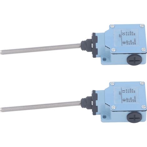 Interrupteur de fin de course à ressort flexible 2 pièces, tige de rappel, contact momentané 250V/220V pour CNC fraiseuse et imprimante 3D (1/5)