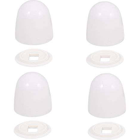 CCYKXA Decorative Toilet Bolt Covers with Integrated Washers, Universal M8 Bolt Caps, Toilet Fixing Accessories, 4-Piece Set, Easy Installation and Sturdy Protection (1/5)