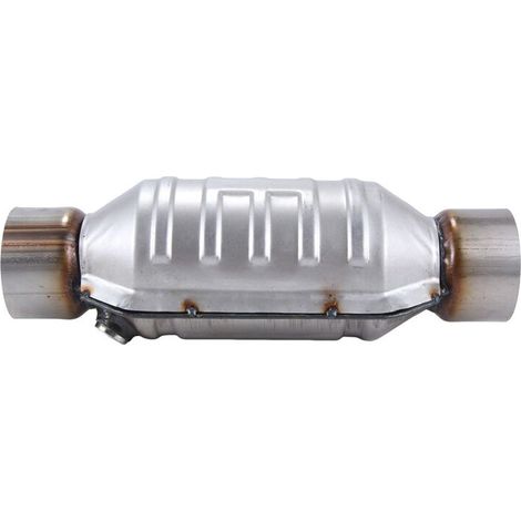 Convient aux convertisseurs catalytiques à usage général de 3 pouces et 400 mesh, fonctionnement silencieux, débit élevé, convertisseurs catalytiques ronds en acier inoxydable Euro 1.
