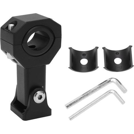 Support de fixation pour projecteur 17–33 mm, réglable à 360°, compatible moto, voiture, camion et tracteur (1/4)
