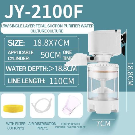 Filtre Pour Aquarium - Fonction Pompe - Filtration Et Oxygénation - Pour Aquarium D'intérieur - 220–240 V – 50/60 Hz – 1 Pièce (1/5)