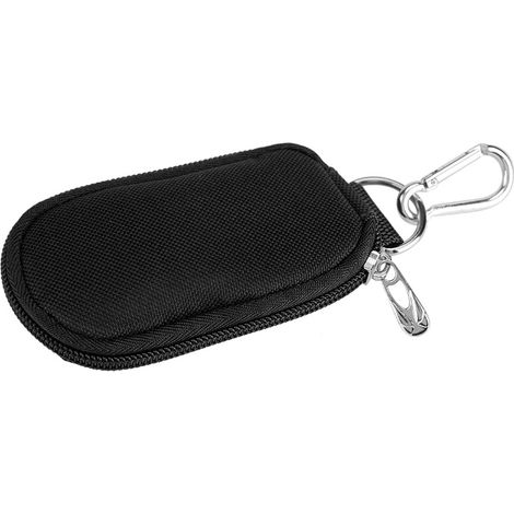 Étui de rangement portable pour huiles essentielles 10 compartiments 2/3 ml, style porte-clés, noir, pochette de transport. (1/5)
