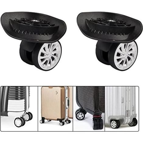 360 svängbart hjul, ersättningshjul for bagage, resväska, plast, réparation av resväskhjul, ersättningshjul for bagage, 3,5x2,75x2,2 tum