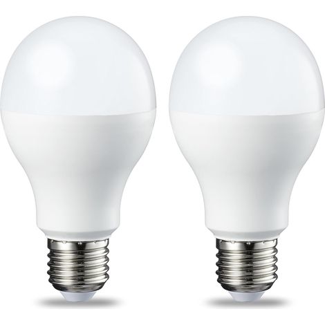 Paquete de 2 bombillas LED, casquillo de rosca Edison E27, 13 W (equivalente a 100 W), blanco frío, no regulable (1/4)