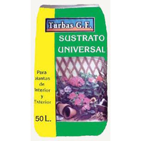 GF turba sustrato universal 50 litros bolsa , Bolsa turba sustrato universal 50 litrosTurba fibrosa para retención de agua y los elementos nutritivos necesarios para el crecimi