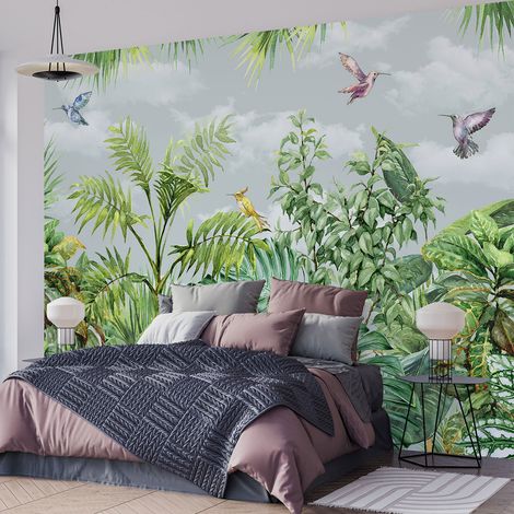Papier peint panoramique - Jungle - 130 cm x 81 cm (1/4)