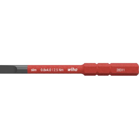 Wiha Bit slimBit electric Ranurado 4.0 mm x 75 mm (34580)