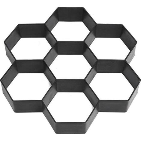Carrelage,Pavage manuel de ciment,moules de brique,bricolage de chemin en plastique,moule de pierre de jardin,de route - Type 04 (1/4)