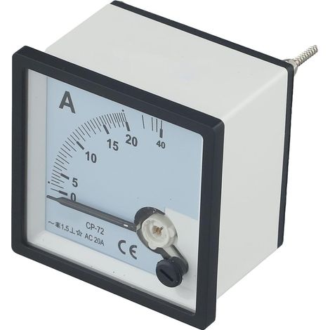 La conception de l'ampèremètre AC à aiguille CP 72 le rend adapté (AC (1/5)