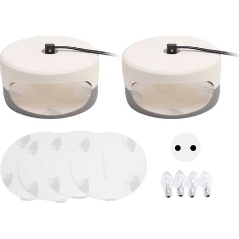 Lot de 2 lampes pièges à insectes d'intérieur, sans danger pour les enfants et les animaux domestiques, pour chambres, salons, cuisines et restaurants (UE 220 V). (1/5)