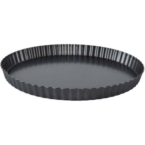 Moule à tarte, Quiche, épais, antiadhésif, plat de cuisson profond, assiette à tarte, moule avec fond amovible, 10 pouces
