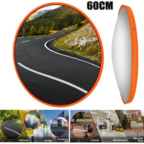Miroir routier grand angle Sécurité routière Concave Parking Sécurité Supermarché 60 cm