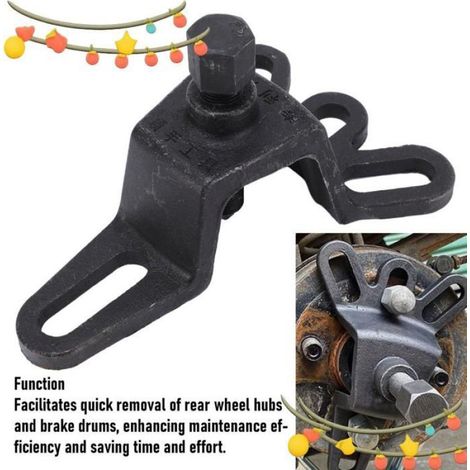 Extracteur de Moyeu Moto - Acier Haute Résistance - Universel 4 5 6 Trous - Pour Entretien Frein Arrière et Moyeu - 1 Pièce (1/4)