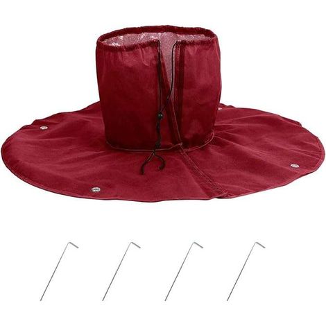 Pflanzenschutz gegen Frost, Winterschutz für Palmenwurzeln, 100 g/m², rot