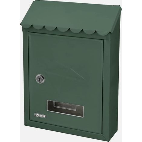 CASSETTA POSTALE MAURER "STAMP" VERDE 21X6,8X30HCM (1/2)
