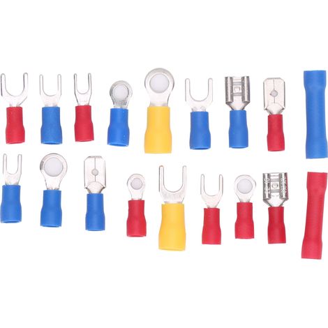 Coffret de 520 pièces comprenant 18 types de bornes pressées à froid (1/5)