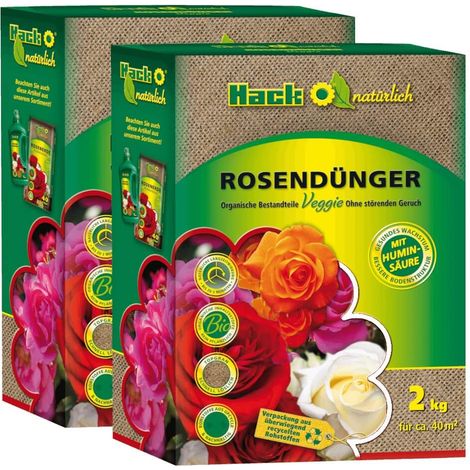 Engrais Hack-Bio pour rosiers 4 kg – Engrais pour fleurs, pour jardin et pour balcons