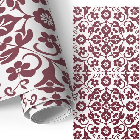 Klebefolie für Möbel - Möbelfolie - Selbstklebefolie - für Couchtisch - Türen - Wohnzimmer - Schlafzimmer Blumenmuster 50x100 cm