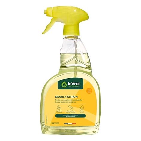 Dégraissant nettoyant alimentaire ND610A Citron (1/2)
