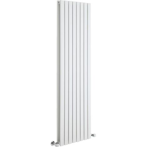 Milano Capri White Vertical Column Double Flat Panel Radiator - 1600mm x 472mm (1/5)