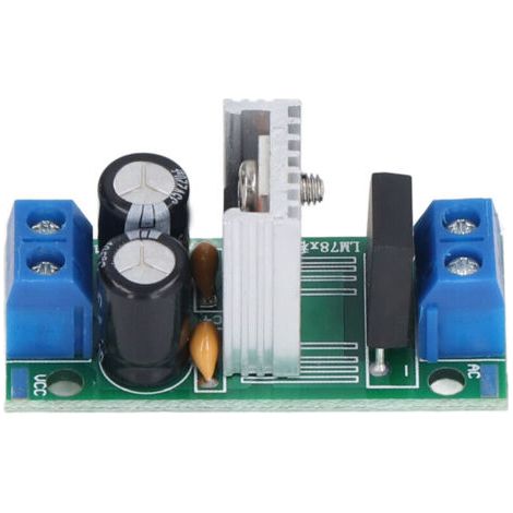 Pair Module de régulation tension 12V LM7812, convertisseur redresseur filtre pour alimentation DC AC, 3 bornes.